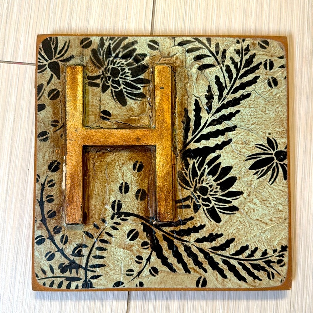 H tile wall hanging